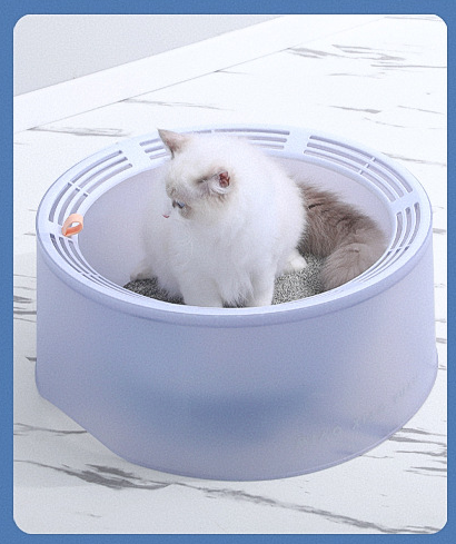 PawsCube Enclosed Cat Litter Box – Jumbo Size with Odor-Control Flap & Slide-Out Tray for Easy Cleaning